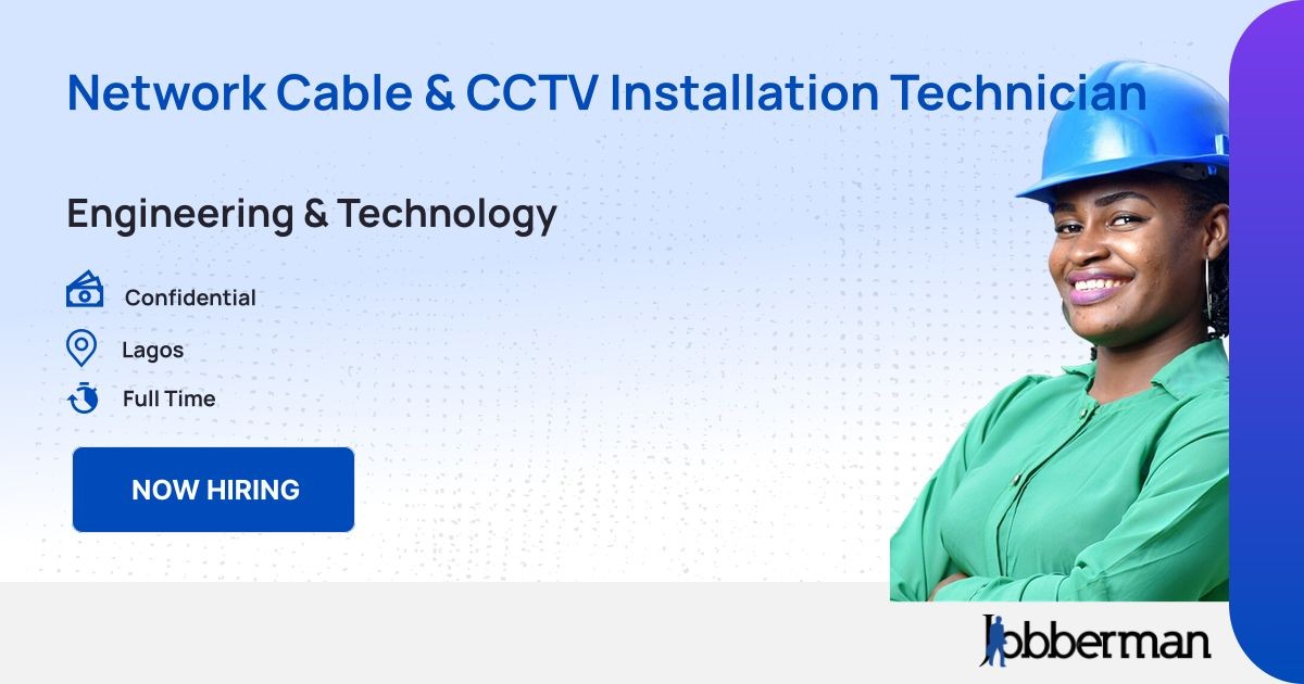 Network Cable Cctv Installation Technician