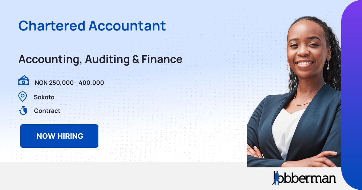 Chartered Accountant Ican Or Acca For A Project In Sokoto