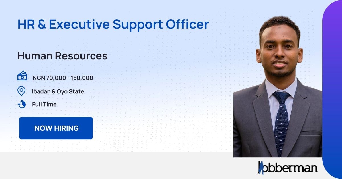 Job Vacancy Hr Executive Support Officer Lac Limited New Garage Ibadan Full Time