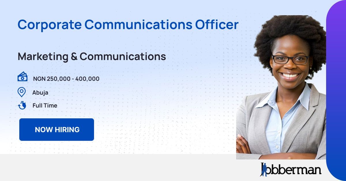Corporate Communications Officer